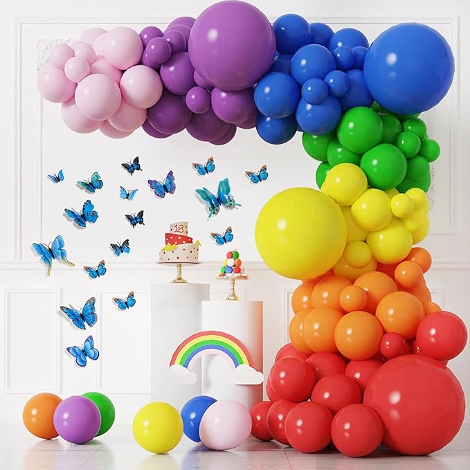SAOROPEB 3D Butterfly Wall Decor, 48 Pcs Double Layer Butterfly Decorations for Party Decorations Locker Decor Refrigerator Decal, Reusable (Blue)