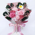 HUACHIPLUS Preserved Roses Bouquet-Good Fortune Gifts for Women Wife Girlfriend Mom-Fresh Flowers Bouquet-Flowers for Delivery Prime on Christmas Valentines Anniversary Mothers Day Birthday (Pink1)