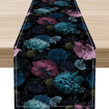 Vintage Floral Table Runner, Rustic Retro Boho Floral Print Coffee Table Center Decor for Home Kitchen Dining Patio Holiday Party Indoor Outdoor Table Decorations 13x72 inch