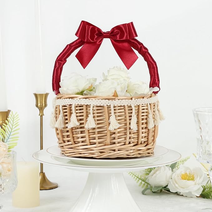 Wine Red Ribbon 1 Inch 60 Yards, Versatile Maroon Satin Ribbon for Crafts, Gift Wrapping, Flower Bouquet, Graduation Lei, Baby Shower, Christmas, Halloween