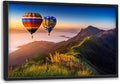 Framed Large Pictures Wall Art for Living Room, Nature Scenery Mountain Landscape Oversized Wall Decor Hot Air Balloon Canvas Print Painting Extra Large Framed Artwork for Bedroom Office 36"x24"