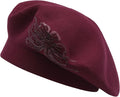 Winter Women French Beret Hat Kaschmir Solid Color Knitted Berets