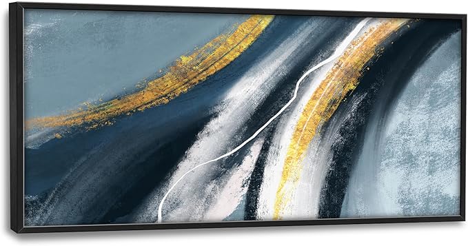 Abstract Large Wall Art Framed Wall Decor for Living Room Abstract Pictures Oversized Canvas Print Painting Modern Extra Large Artwork for Bedroom Office Home Decor 60"x30"