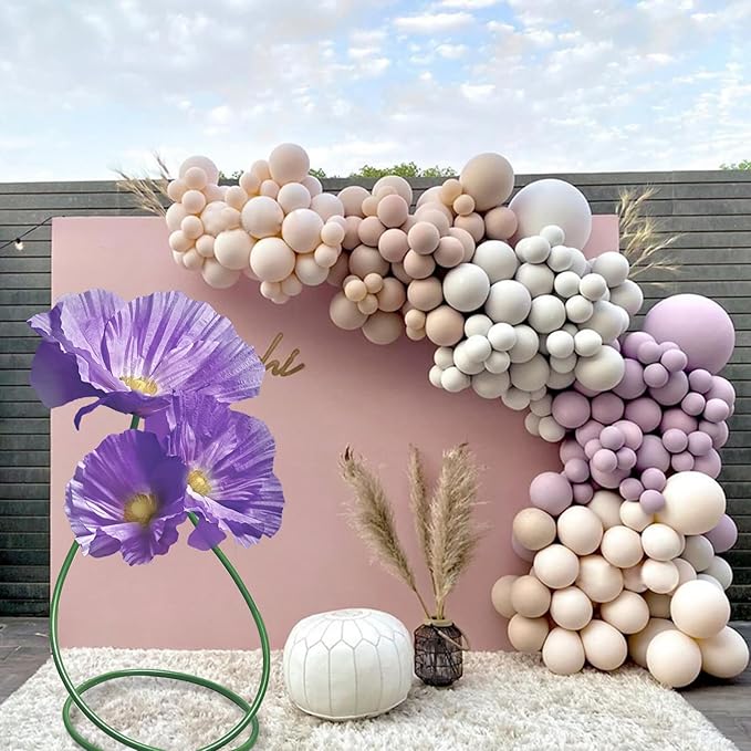 Giant Flowers for Decoration, Large Artificial Flower Art Home Decor for Wedding Reception Arrangement Birthday Party Bridal Shower Baby Shower Shop Window Display Photography Props 3 Pack (Purple)