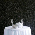 Efavormart Black UV Protected Hydrangea Flower Wall Mat Backdrop 4 Artificial Panels - 11 Sq ft.