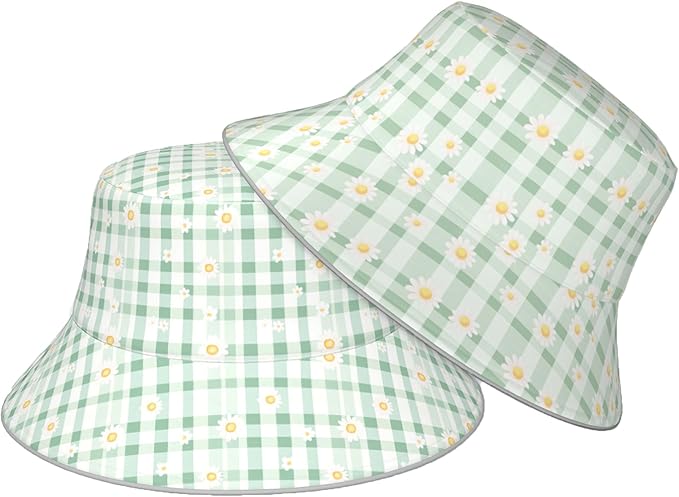 Bucket Hat Double-Side-Wear Reversible Sun Hat Beach Travel Hiking for Women Men