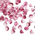 PATIKIL Glass Trumpet Flower Beads, 200 Pcs Gradient Flower Bead Charm for Jewelry Making DIY Craft, Bracelets, Earrings, Necklaces Decorations, Rose Red