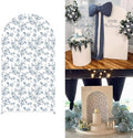 Something Blue Before I Do Arch Backdrop Cover Wedding Bridal Shower Bride to be Toile Party Arch Fabric Cover Blue Bloom Floral Baby Shower Decors (3X5ft,4285)