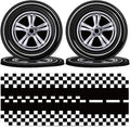 T-Antrix 40 Pcs Race Car Plates And Napkins Party Supplies, Race Car Birthday Decorations Disposable Paper Tableware Set for Boys Kids Birthday Party Serves 20