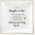 HOME SMILE Ceramic Ring Dish Jewelry Tray for Mom Sister Friends