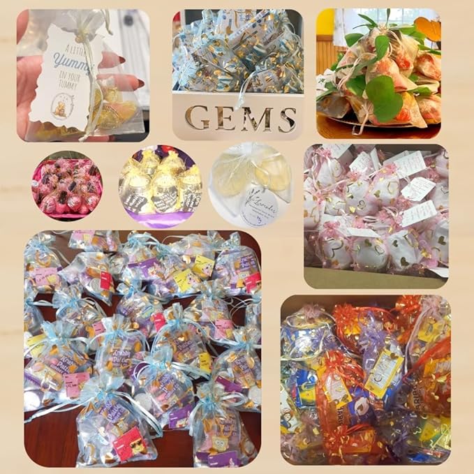 50 Pack 12 x 16 Inch Drawstring Jewelry Gift Organza Bags Plant Covers Plants Protection Bag D5B (A-PINK)