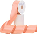 Premium Double Faced Satin Ribbon, 2 Inch X 25 Yards, Peach, Perfect for Gift Wrapping, Crafts, Wedding Decor