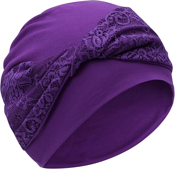 XYIYI Knot Chemo Headwear for Womens Cancer Patients, Stretchy Chemotherapy Headwraps Beanie Hats