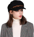 Comhats Wool Fashion Newsboy Hats for Women Winter Warm Pageboy Cabbie Cap Beret