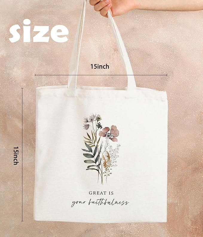 Christian Tote Bag, Christian tote Bag for Women, Bible tote bag, Bible Tote Bags for Women, Foral Tote Bag