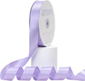 Premium Double Faced Satin Polyester Ribbon, 1 Inch X 50 Yards, Lavender, Perfect for Gift Wrapping, Crafts, Wedding Decor