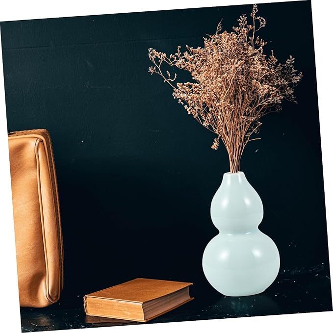 Cabilock Flower Container Desktop Decor Decorative Vase for Home Office Restaurant Ceramic Vase Unique Shape
