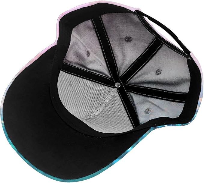 Pastel Cornflowers Floral Baseball Cap Dad Hats All-Over Print Fashion Accessory 100% Polyester Adjusts to Fit Most