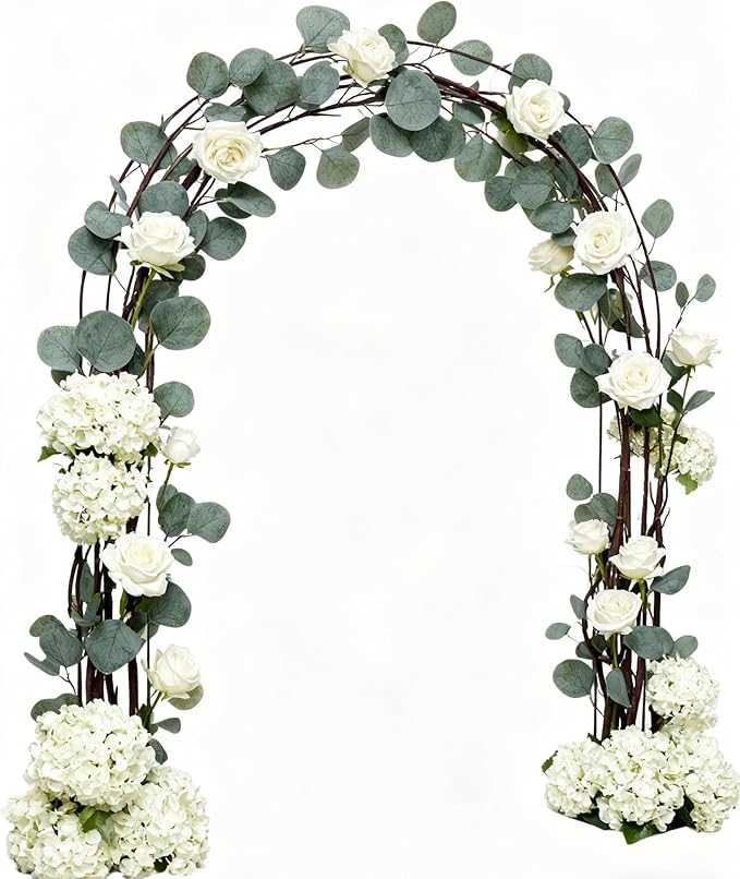 50pcs Eucalyptus Leaves simulate Green Plants, Wedding Home Office Center Flower Decoration, DIY vase Flower Arrangement Eucalyptus Leaves, Stems