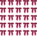 7Rainbows 50pcs Boutique 1.5" Burgundy Satin Ribbon Mini Bows for Craft Sewing Scrapbooking Wedding and Gift Wrapping