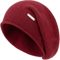 QUEENFUR Knit Slouchy Beanie Hats for Women Cashmere Ski Cap Knitted Wool Soft Warm Winter Hat