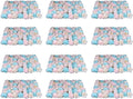 LOYALHEARTDY 12 Pack Artificial Flower Wall Panels 24" x 16" Blue & Pink Faux Hydrangea and Rose Artificial Flower Backdrop Panels for Wedding Party Event Flower Wall Decor