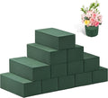 Tunnkit 12 Pcs Wet & Dry Floral Foam Blocks for Fresh and Artificial Flower Arrangement，(7.8" L x 3.5" W x 2.4" H) Flower Foam Brick Florist Foam for DIY Craft Wedding Home Decorations