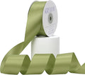 Moss Green Satin Ribbon, Double Faced 1-1/2 Inch X 25 Yards Moss Green Ribbon, Premium Satin Ribbon for Gift Wrapping, Crafts, Hair Bow Making, Sewing, Flower Bouquet, Wedding Party Decor
