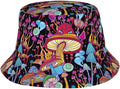 Mushrooms Skulls Cool Bucket Hat Beach Sun Hat Beach Fishing Hat for Men Women