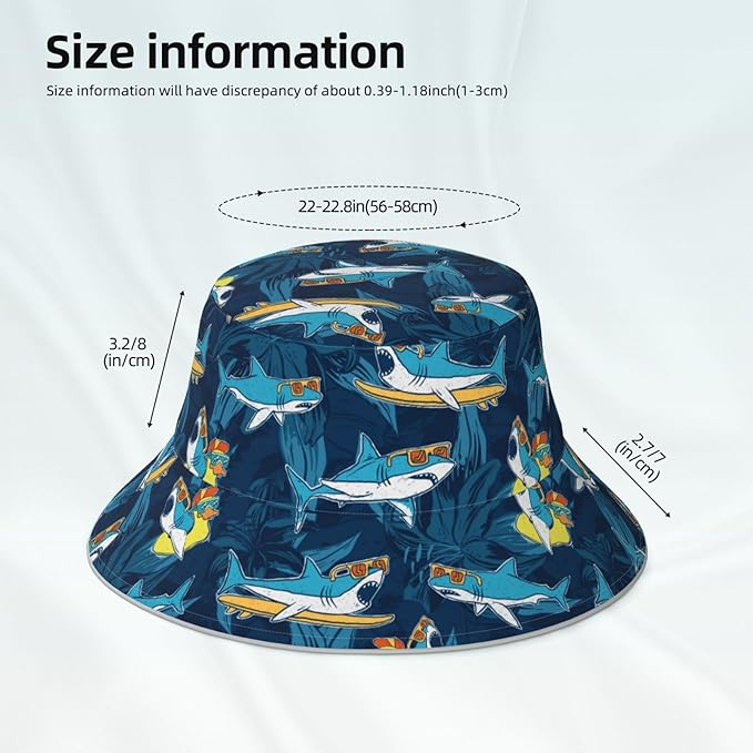 Hat Reversible Fisherman Hats Double Sided Wearing for Women Men Boys Girls