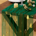 Socomi Christmas Tree Table Runner Gold Gauze Sheer Chiffon Cheesecloth Sequin 10FT Glitter Metallic Foil Dining Wedding Birthday Party Winter Holiday Centerpiece Table Decor 3pcs Emerald Green