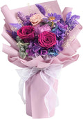 lovenfold Flowers for Delivery,Preserved Flowers Bouquets,Purple Rose Bouquets That Last 1-3 Years,Birthday Flowers Gifts for Women Mom Grandma Wife Friends