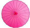 THY COLLECTIBLES 33" Japanese Chinese Umbrella Parasol for Wedding Parties, Photography, Costumes, Cosplay, Decoration and Other Events - Solid Color (Hot Pink)