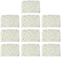 3D Flower Wall Panel, 10pcs Artificial Floral Wall Backdrop, Realistic Silk Flower Backplanes, Roll Up Fake Flower Background for Valentines Wedding Party Photo Arrangement Outdoor Decor(Milky White)