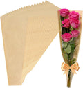 MYGOGOART 50 Pcs Flower Bouquet Wrapping Paper Flower Bags Sleeves for Bouquets Kraft Paper Floral Wrap Bags Flower Bouquet Supplies(8.7 x 24.8 x 4.7 inches)