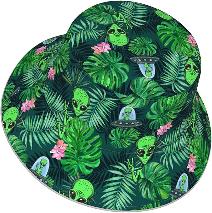 Hat Reversible Fisherman Hats Double Sided Wearing for Women Men Boys Girls