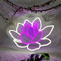 Neon Sign Lotus Flower Neon Sign for Wall Decor,Led Signs,Decoration Neon Lights for School Class Party Family Wall Decor Custom Cute Neon Signs Gift Birthday Wedding Party Size:40 * 29cm