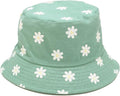 Mashiaoyi Unisex Print Double-Side-Wear Reversible Bucket Hat
