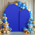 Royal Blue Arch Backdrop Covers - 7.2FT, 6FT Spandex Fitted Wedding Arch Stand Covers Round Top Chiara Stretchy Arch Backdrop Cover for Wedding Birthday Party Decoration