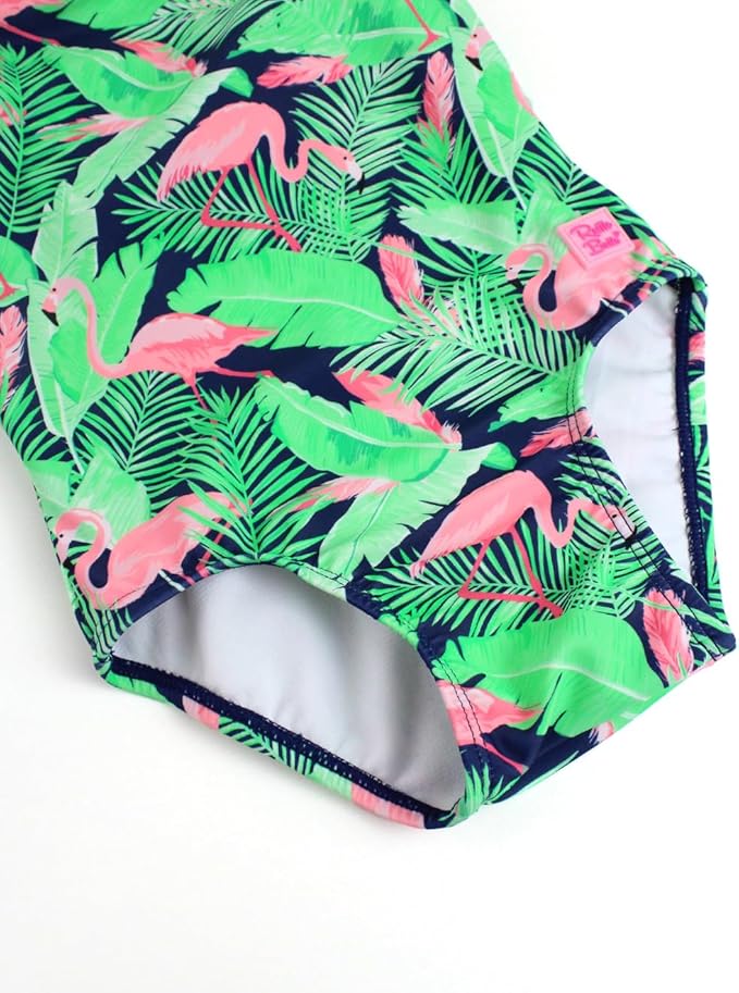 RuffleButts® Baby/Toddler Girls Ruffle Strap One Piece Swimsuit w/UPF 50+ Sun Protection