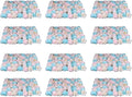 12Pcs 15.75" x 23.62x 0.79 Artificial Flower Wall Panels,Flower Wall Mat Silk Flower Panels for Outdoor Garden Backyard Fence Fence Privacy Screen and Indoor Wall Decor(12Pcs White+Pink+Light Blue)