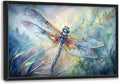 Framed Large Pictures Wall Art for Living Room, Dragonfly Oversized Wall Decor Dragonfly Canvas Print Painting Modern Extra Large Framed Artwork for Bedroom Office 36"x24"