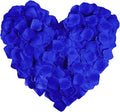 LZXD 1000 Pieces Blue Artificial Silk Rose Petals Flower Decoration Wedding Party Color Blue
