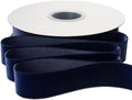 Ribbli Polyester Navy Velvet Ribbon,1 Inches Continuous10-Yard Spool,Christmas Ribbon for Gift Wrapping,Floral Bouquets, Home Decor