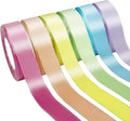 150 Yards Macaron Satin Ribbon 1-1/2 Inch 6 Rolls Assortment Ribbons for Crafts Gift Wrapping Flower Bouquet Wedding Invitations Birthday Party Festival Decoration Hair Bows