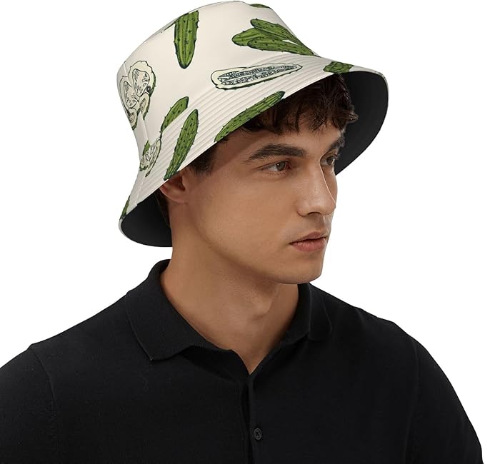 Funny Bucket Hat for Men Women Fashion Unisex Fishing Hat Fisherman Sun Caps Headwear for Outdoor Summer Travel Hiking Beach
