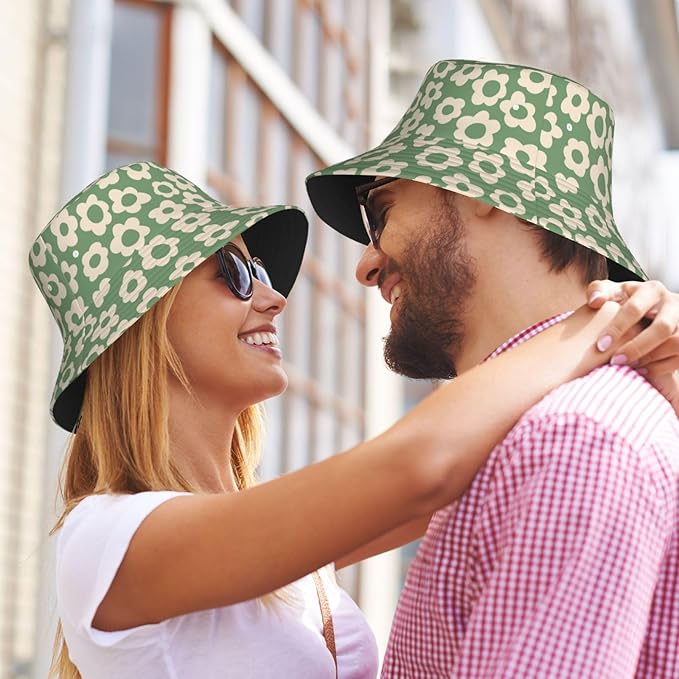Mushrooms Skulls Cool Bucket Hat Beach Sun Hat Beach Fishing Hat for Men Women