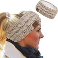 Loritta Womens Ear Warmers Headbands Winter Warm Fuzzy Cable Knit Head Wrap Fleece Lined Gifts