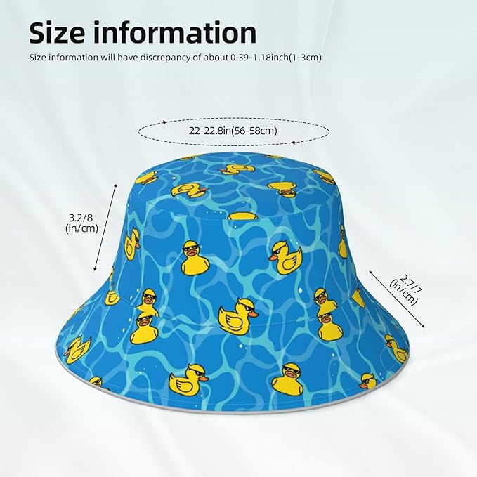 Hat Reversible Fisherman Hats Double Sided Wearing for Women Men Boys Girls