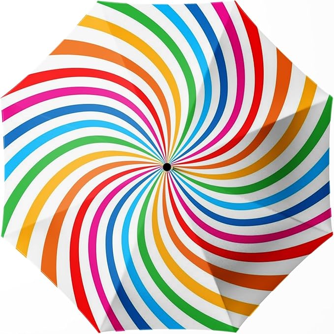 Small Compact Travel Automatic Folding Umbrella for Women, Portable Lightweight, Rain, Wind, UV Sun Shade